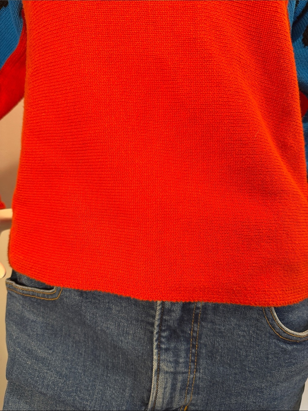 Stella McCartney Red and Blue Pencil Sweater Dopamine Dressing Size Small - Picture 13 of 15
